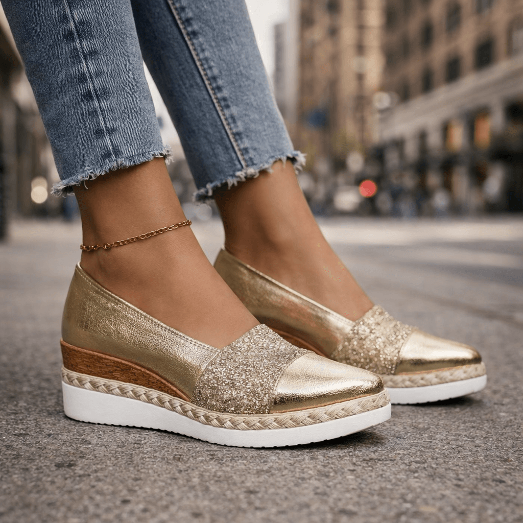 Lachlan | Shimmer Glitter Wedge