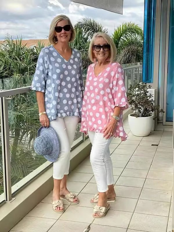 Carly | Retro Print Blouse