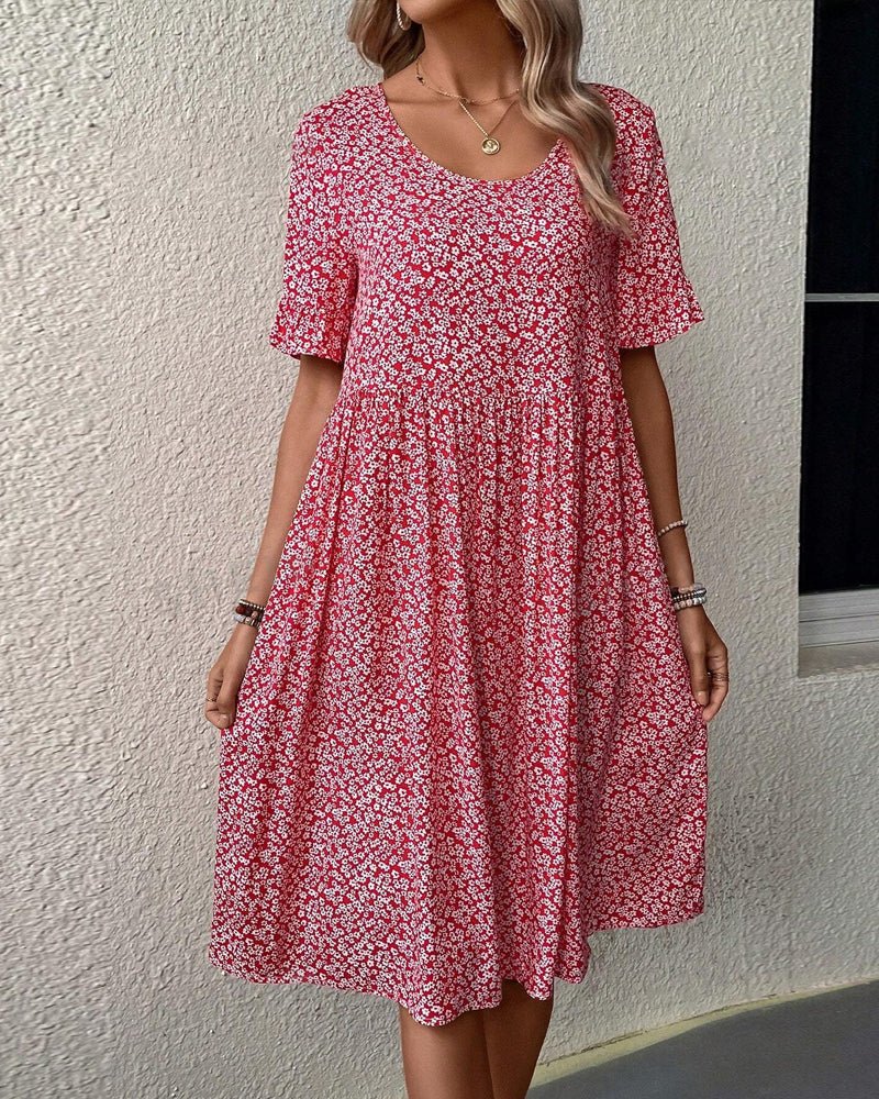 Vera | Elegant Bloom Midi Dress