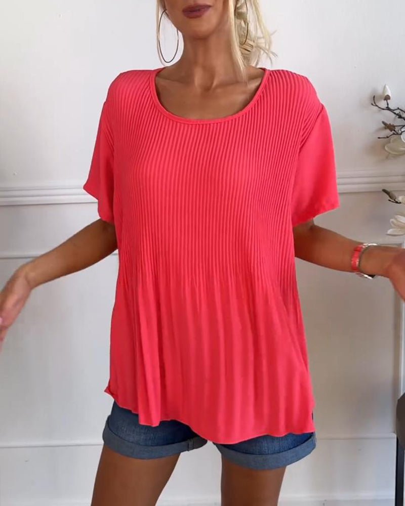 Darlene | Pleated Chiffon Blouse