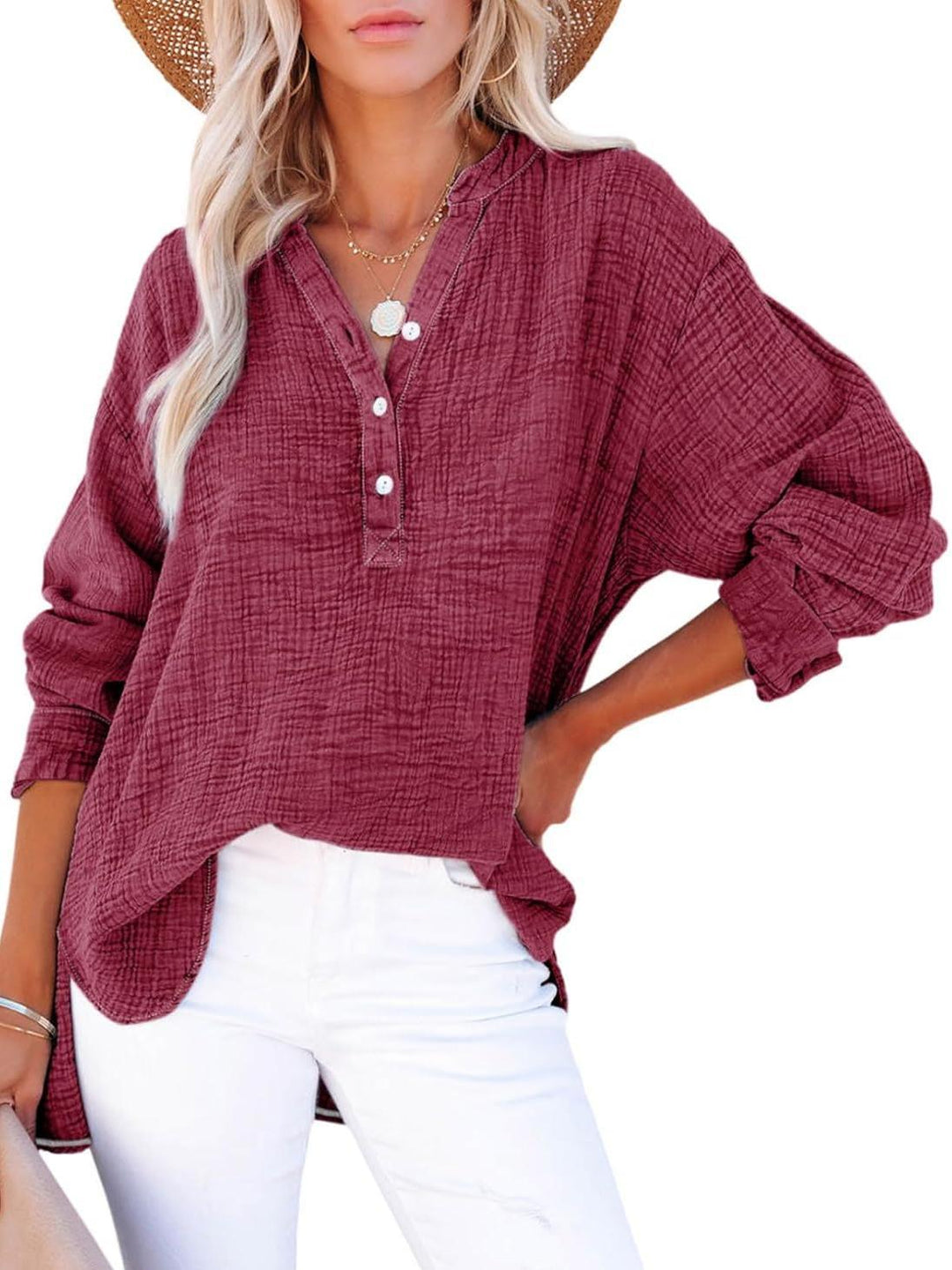 Ada | Chic Button Blouse