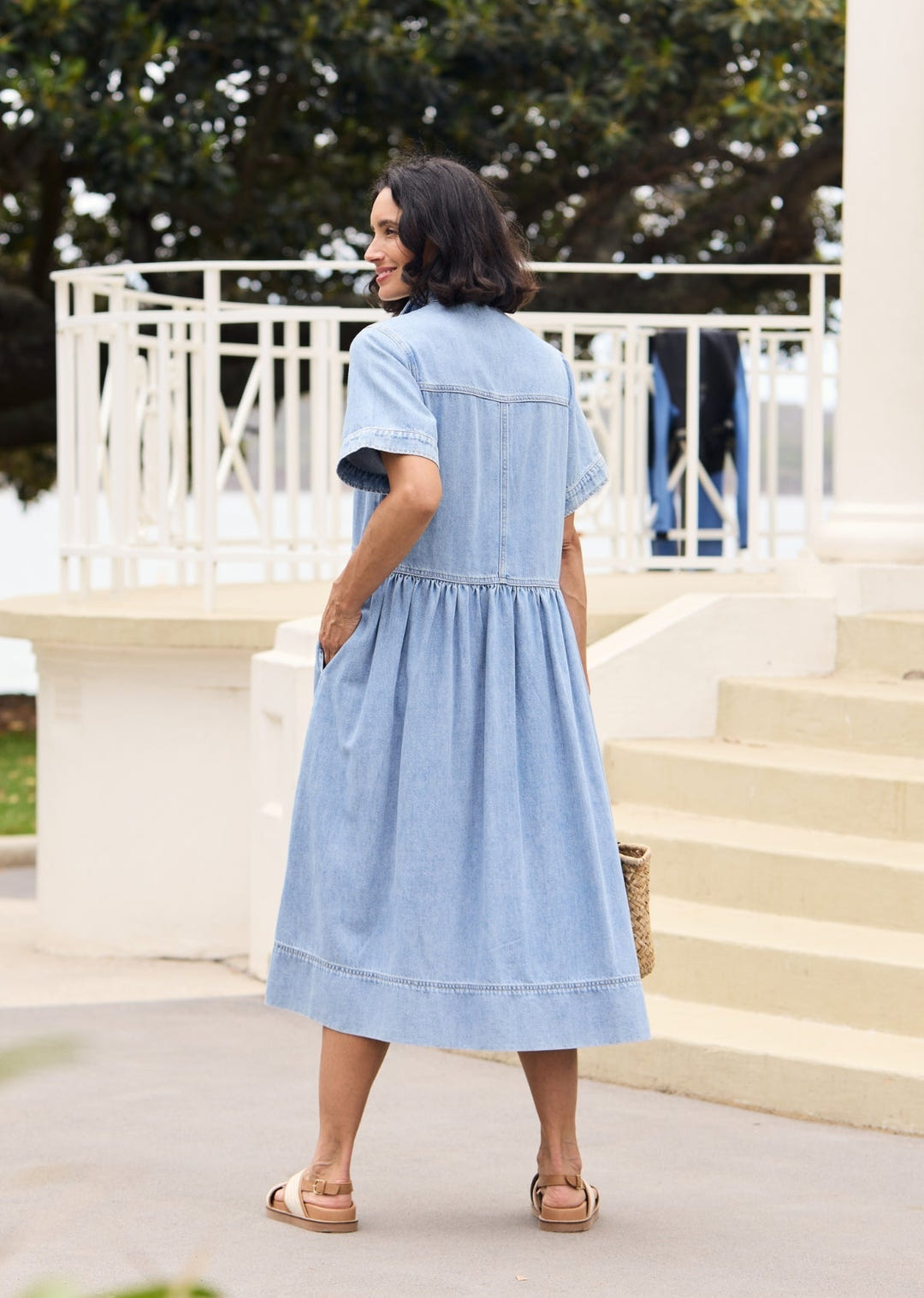 Nerys | Breezy Blue Shirtdress