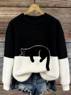 Pyper | Cosy Cat Graphic Sweater
