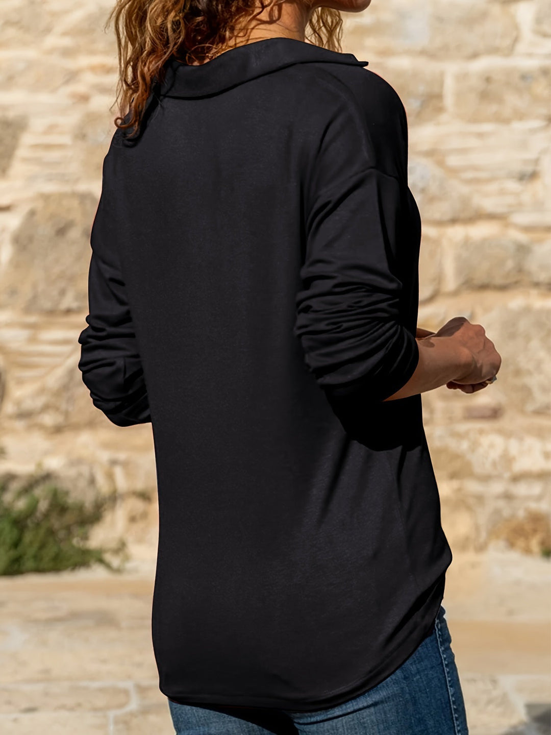 Samara | Elegant Long-Sleeve Zip Top