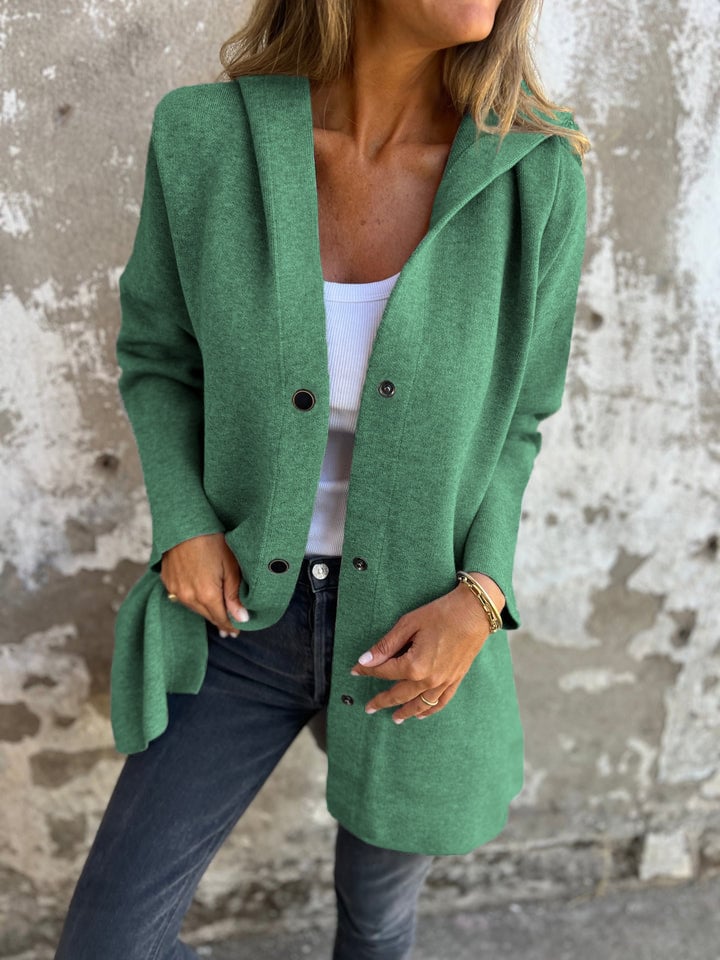 Elissa | Buttoned Hooded Jacket