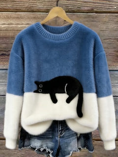 Pyper | Cosy Cat Graphic Sweater