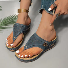 Keeley | Supportive Wedge Slip-On Sandals