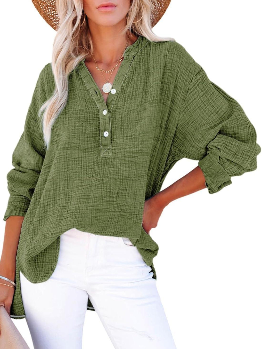 Ada | Chic Button Blouse