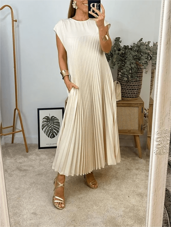 Fern | Pleated Maxi Dress