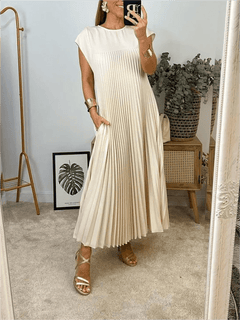 Fern | Pleated Maxi Dress