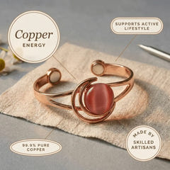 Maisie | Pink Stone Cuff Bracelet