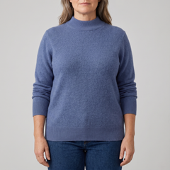 Jenifer | Mock Neck Cashmere Sweater