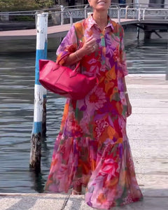 Senta | Graceful Vibrant Dress