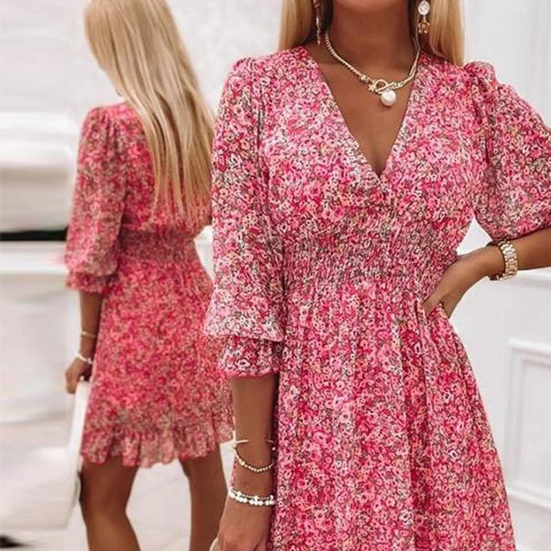 Greer | Elegant Floral Dress