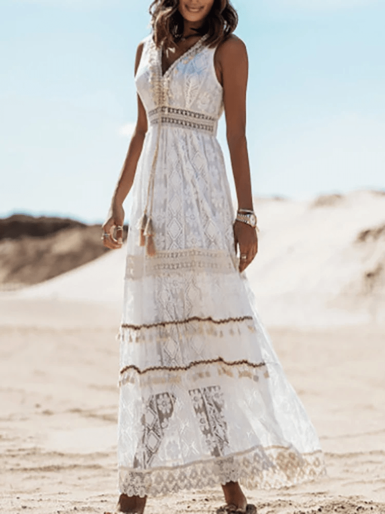 Quill | Boho Midi Dress