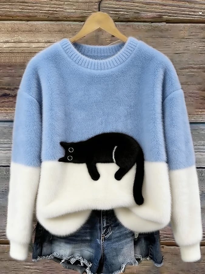Pyper | Cosy Cat Graphic Sweater