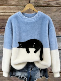Pyper | Cosy Cat Graphic Sweater