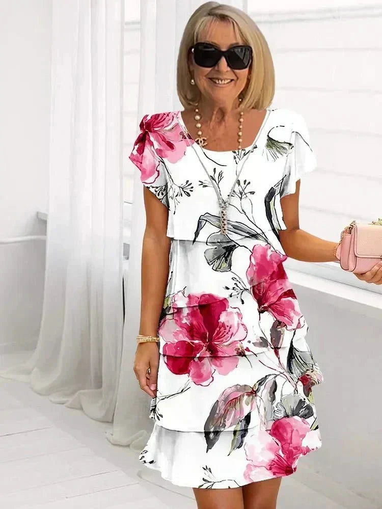 Kirsty | Cascading Floral Dress