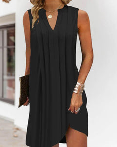 Philippa | Chic Sleeveless V-Neck Dress