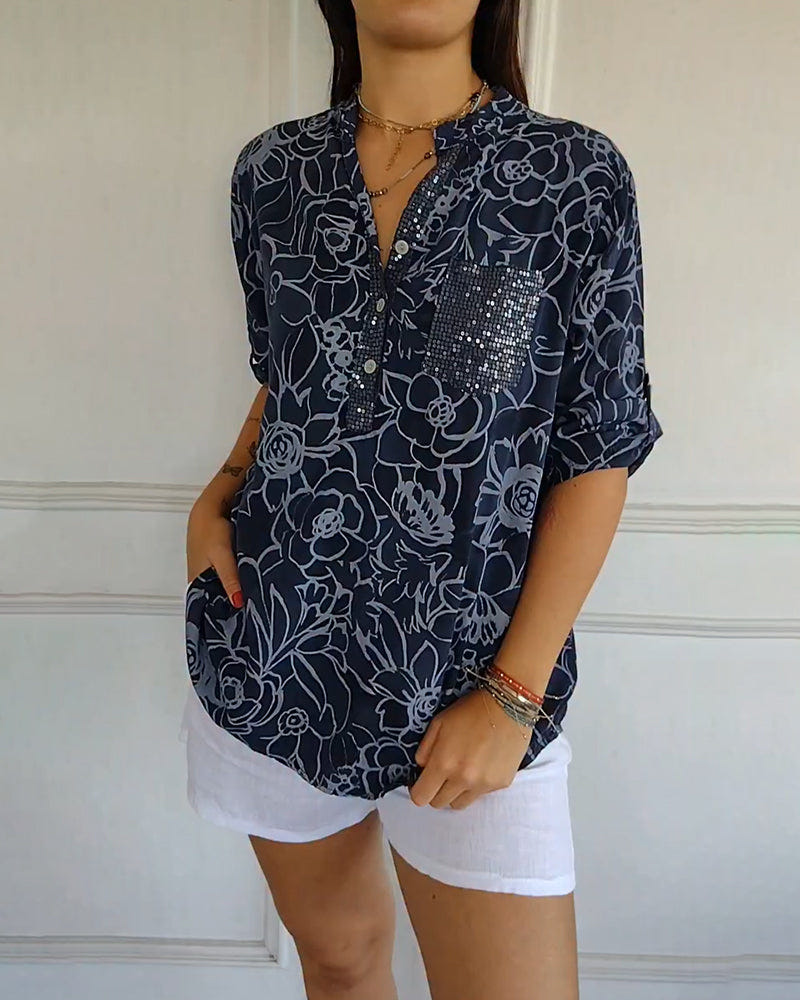Brenna | Elegant Bloom Blouse
