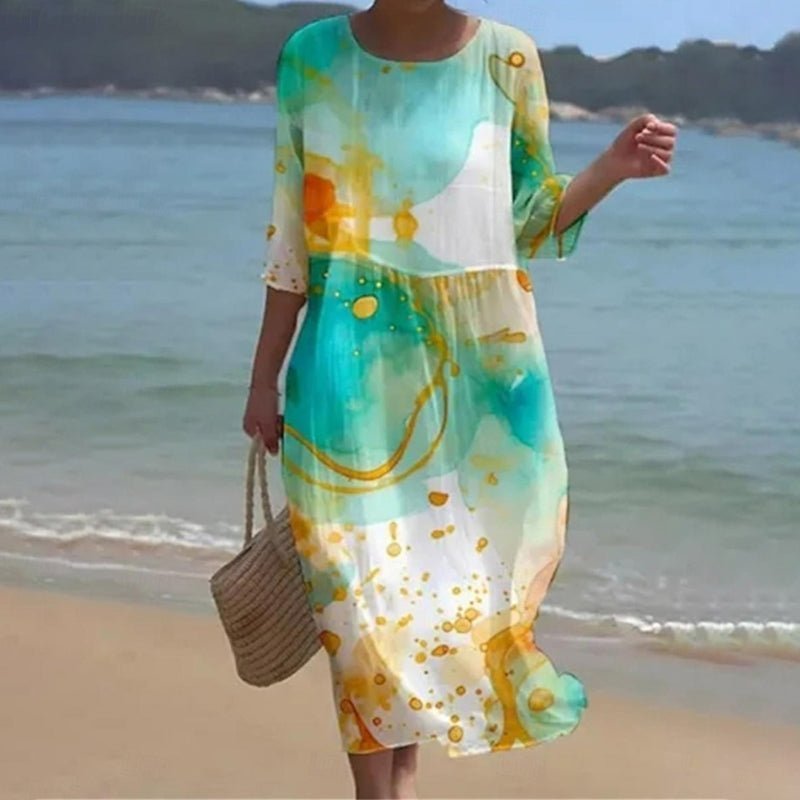 Sheryl | Sunset Flower Dress