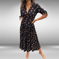 Owain | Elegant Polka Dot Dress