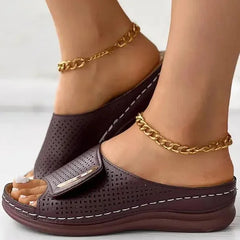 Idora | Classic Urban Wedge Sandals