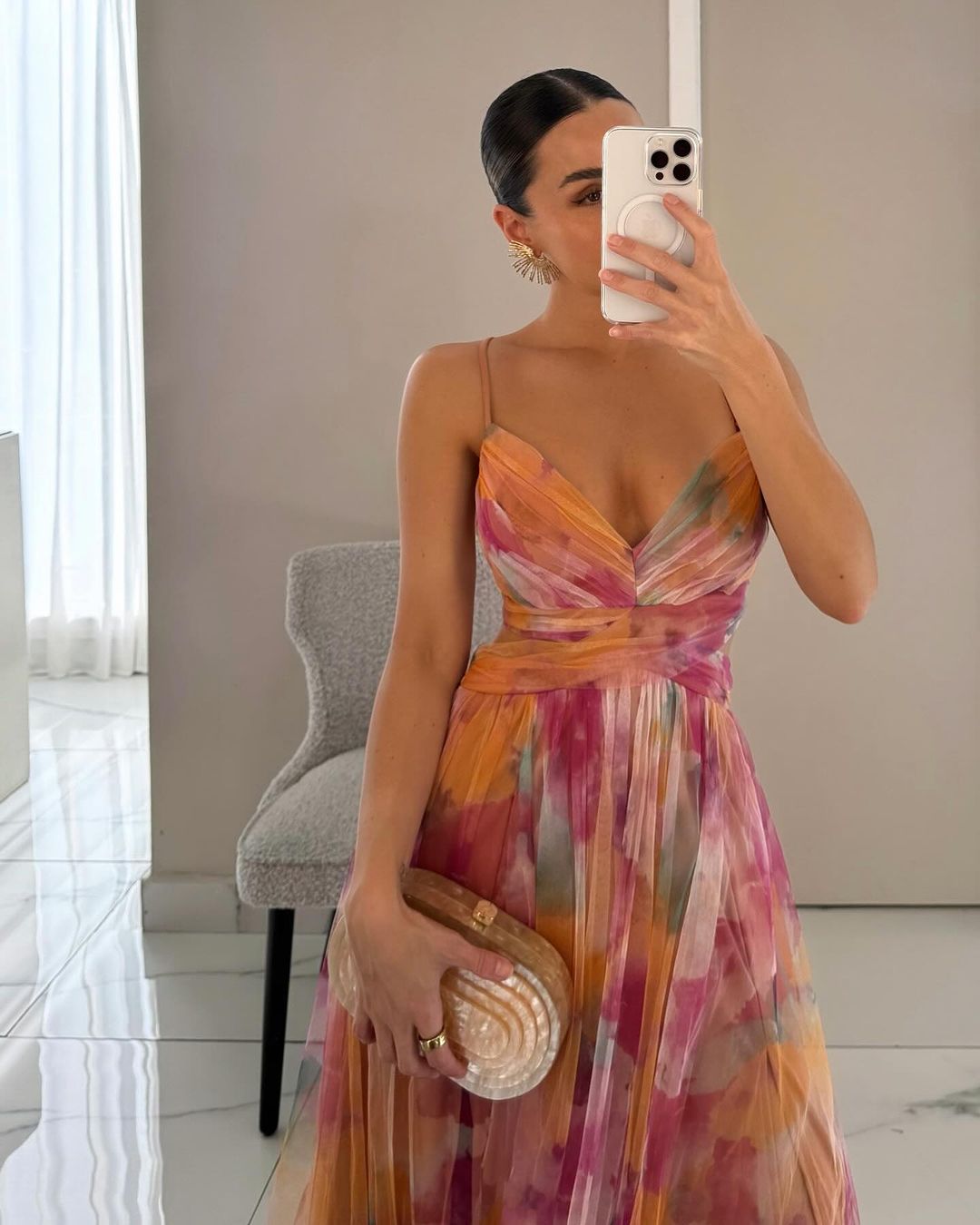 Kes | Floral Print Maxi Dress