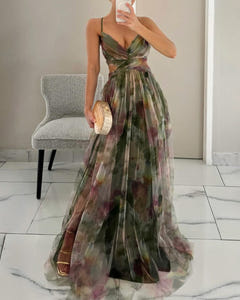 Kes | Floral Print Maxi Dress