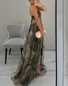 Kes | Floral Print Maxi Dress
