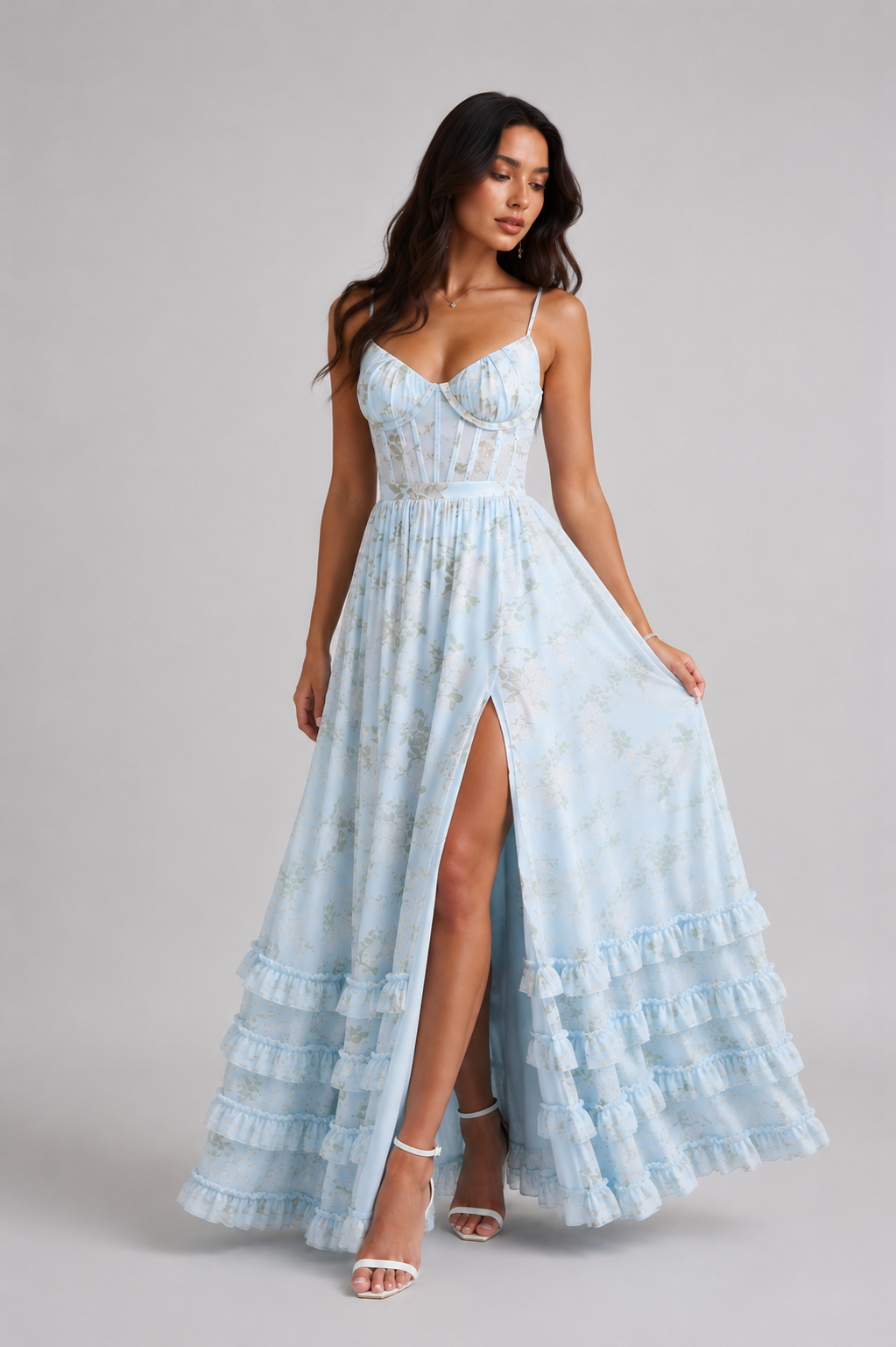 Jada | Whispering Silhouette Midi Dress