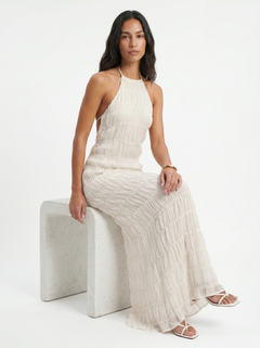 Mindy | Halter-Neck Tiered Maxi Dress