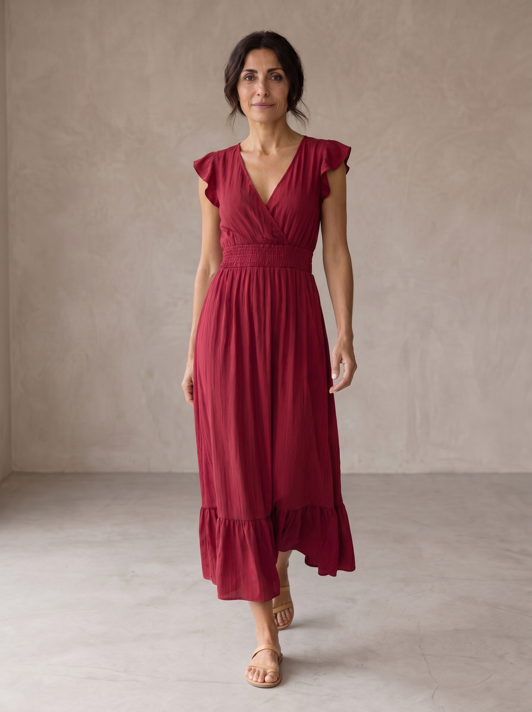 Glenda | Flowing Wrap Dress Effortlessly Elegant