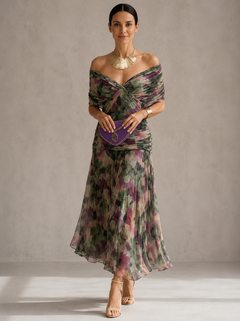 Prudence | Coral Evening Maxi Dress