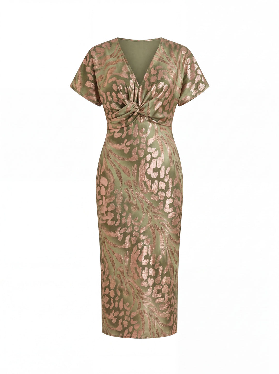 Rilla | Elegant Linen-Silk Midi Dress