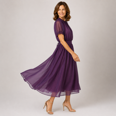 Jancis | Maxi Dress Chiffon Lace Trim