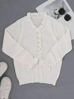 Rhodri | Plain V-Neck Sweater