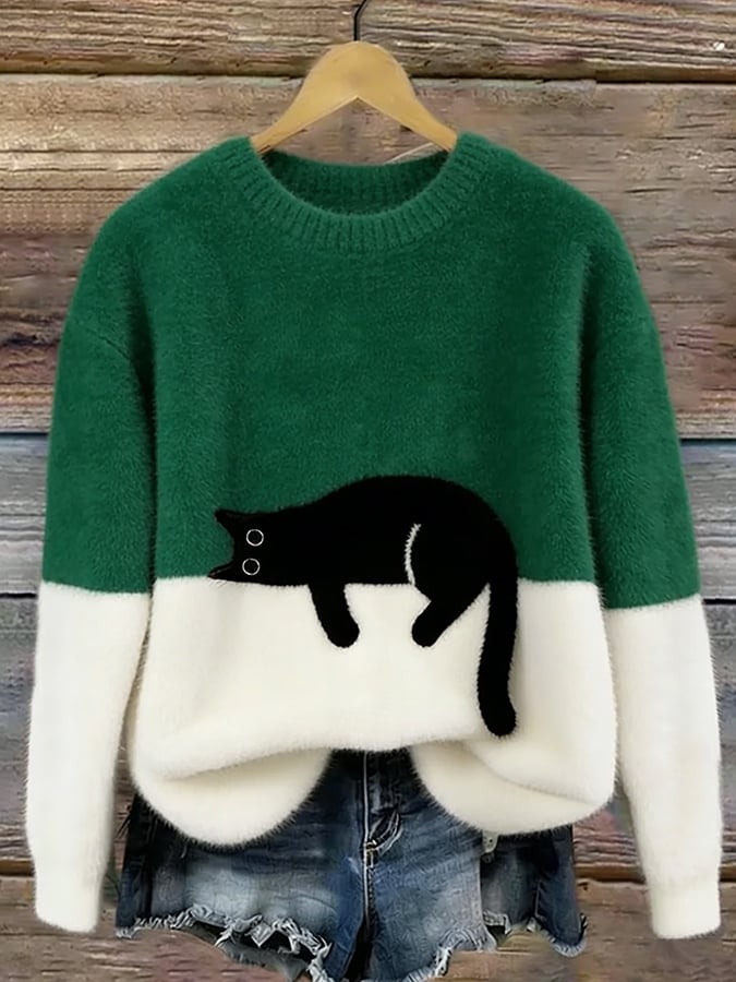Pyper | Cosy Cat Graphic Sweater