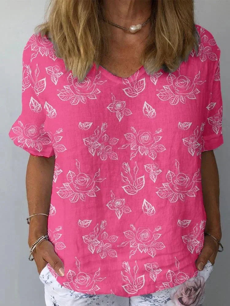 Trudy | Blooming Brushstrokes Tee