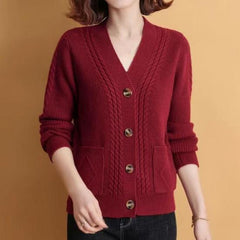 Monique | Soft Knit V-Neck Sweater