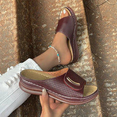 Idora | Classic Urban Wedge Sandals