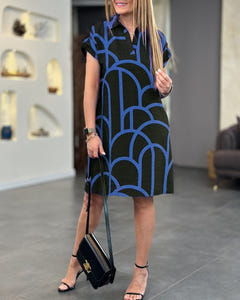 Lizzie | Midi Dress with Short Sleeves