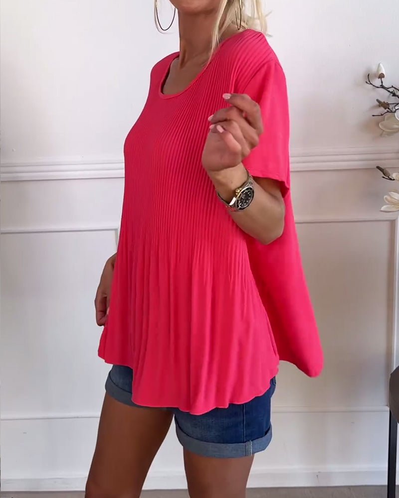 Darlene | Pleated Chiffon Blouse