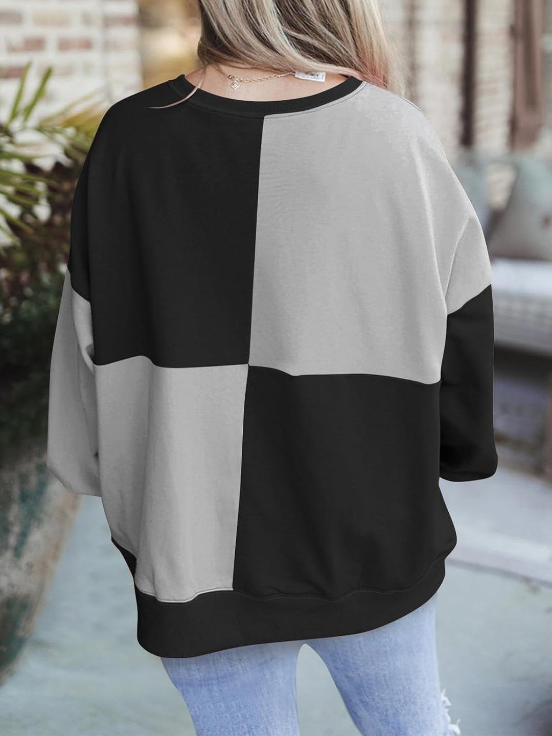Elin | Plus Size Colourblock Sweatshirt