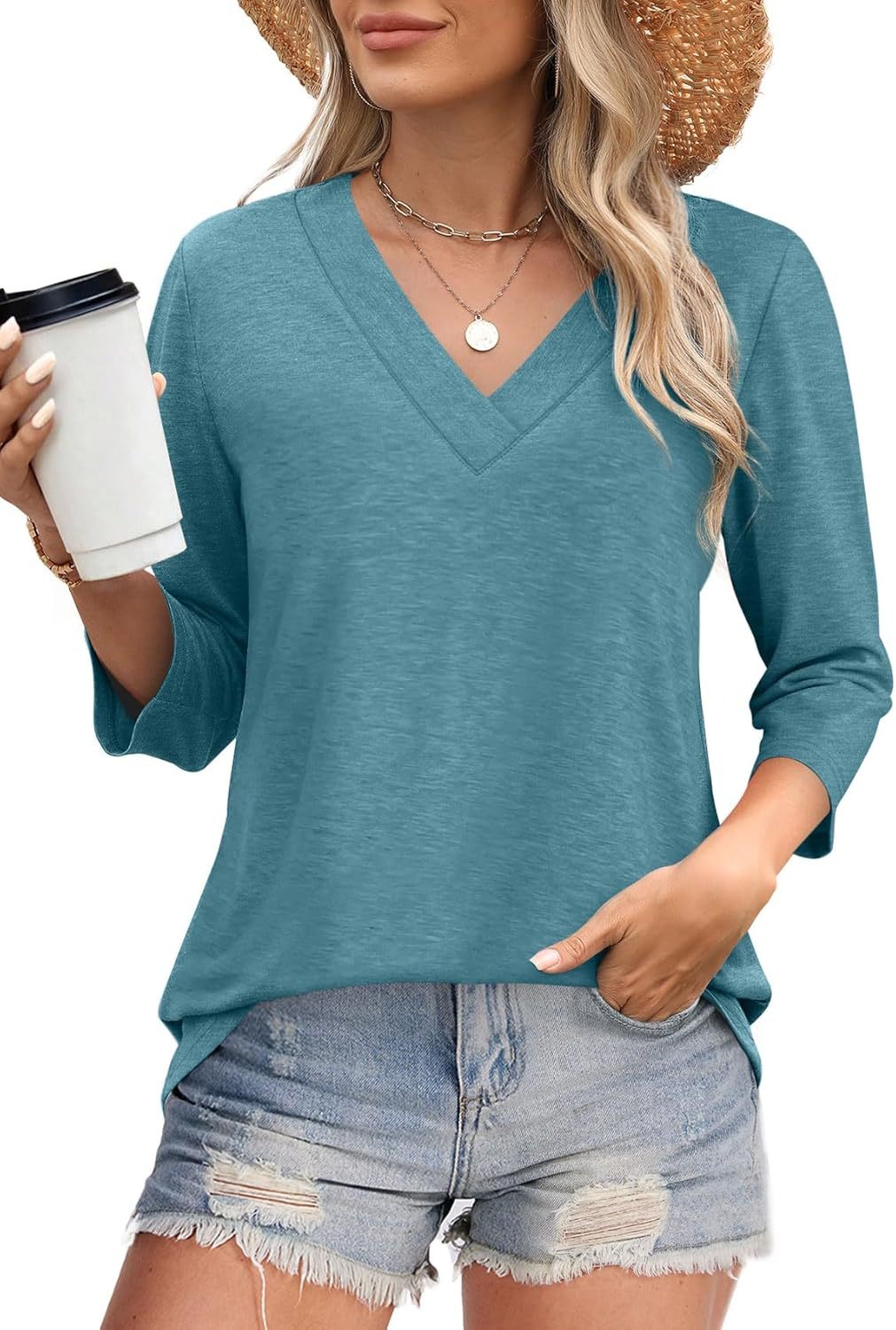 Briallen | Relaxed V-Neck Blouse