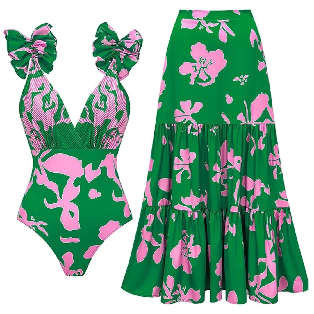 Johanna | Elegant Printed Swim Set