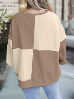 Elin | Plus Size Colourblock Sweatshirt