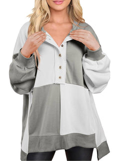 Elin | Plus Size Colourblock Sweatshirt