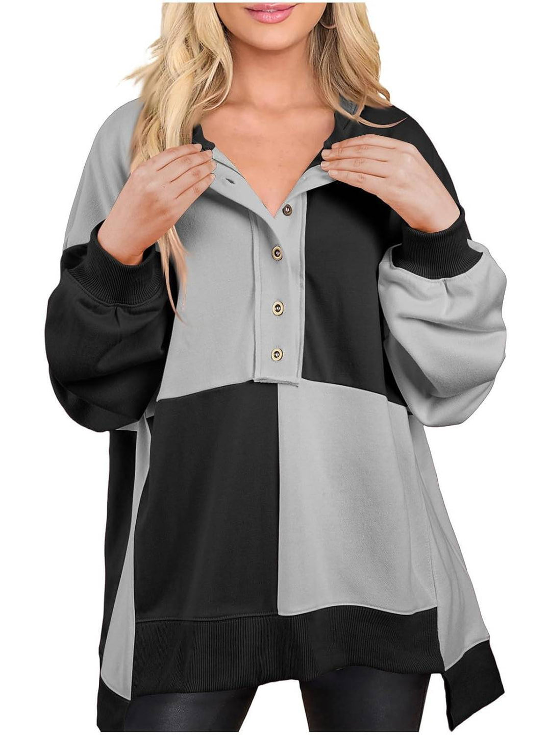 Elin | Plus Size Colourblock Sweatshirt