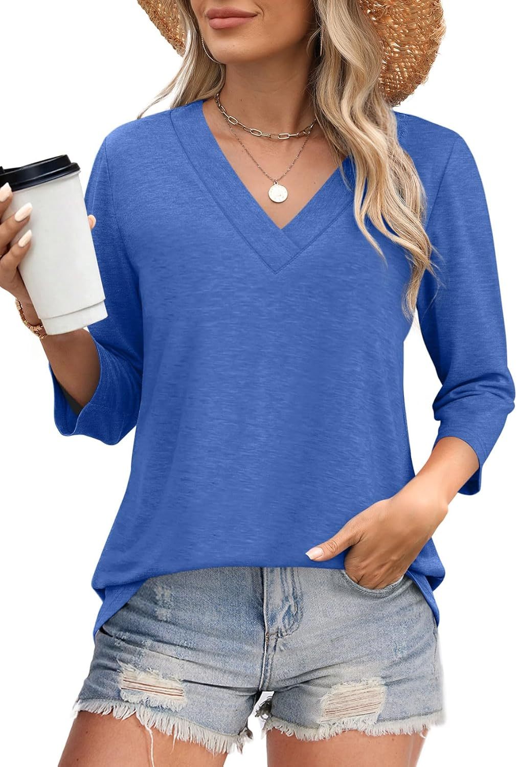 Briallen | Relaxed V-Neck Blouse